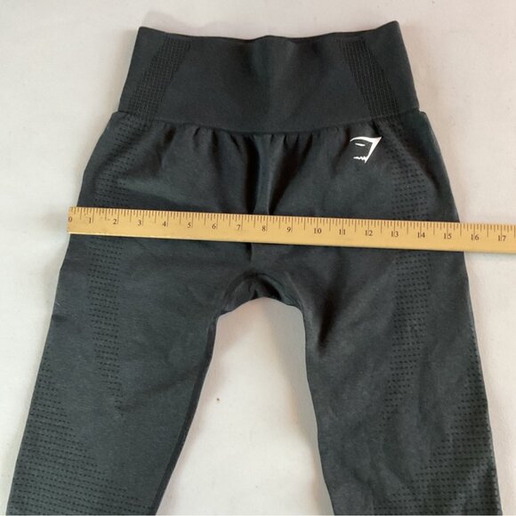NWOT Gymshark Black Seamless High-Waisted Leggings M - Stretchy & Breathable Act - Picture 3 of 9